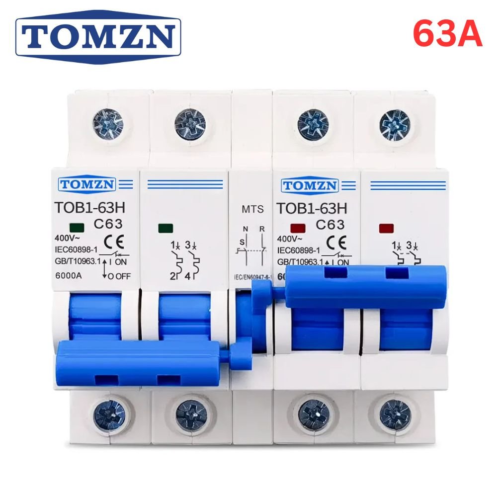 Original TOMZN 2P+2P MTS 63A AC Manual Transfer Switch - Dual Power Transfer Switch Original TOMZN 2P+2P MTS 63A AC Manual Transfer Switch - Dual Power Transfer Switch