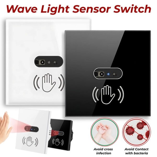 Smart Infrared Non-Contact Wall Light Switch – Wave Touchless Sensor with WiFi and without WiFi variation
