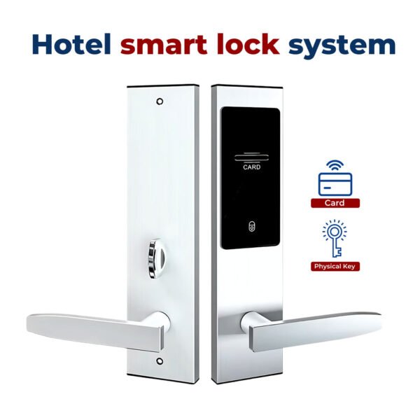 TT Hotel Door Lock System – Smart RFID Card & Mechanical Key | Electronic Keyless Entry Lock TT app for Hotels & Offices
