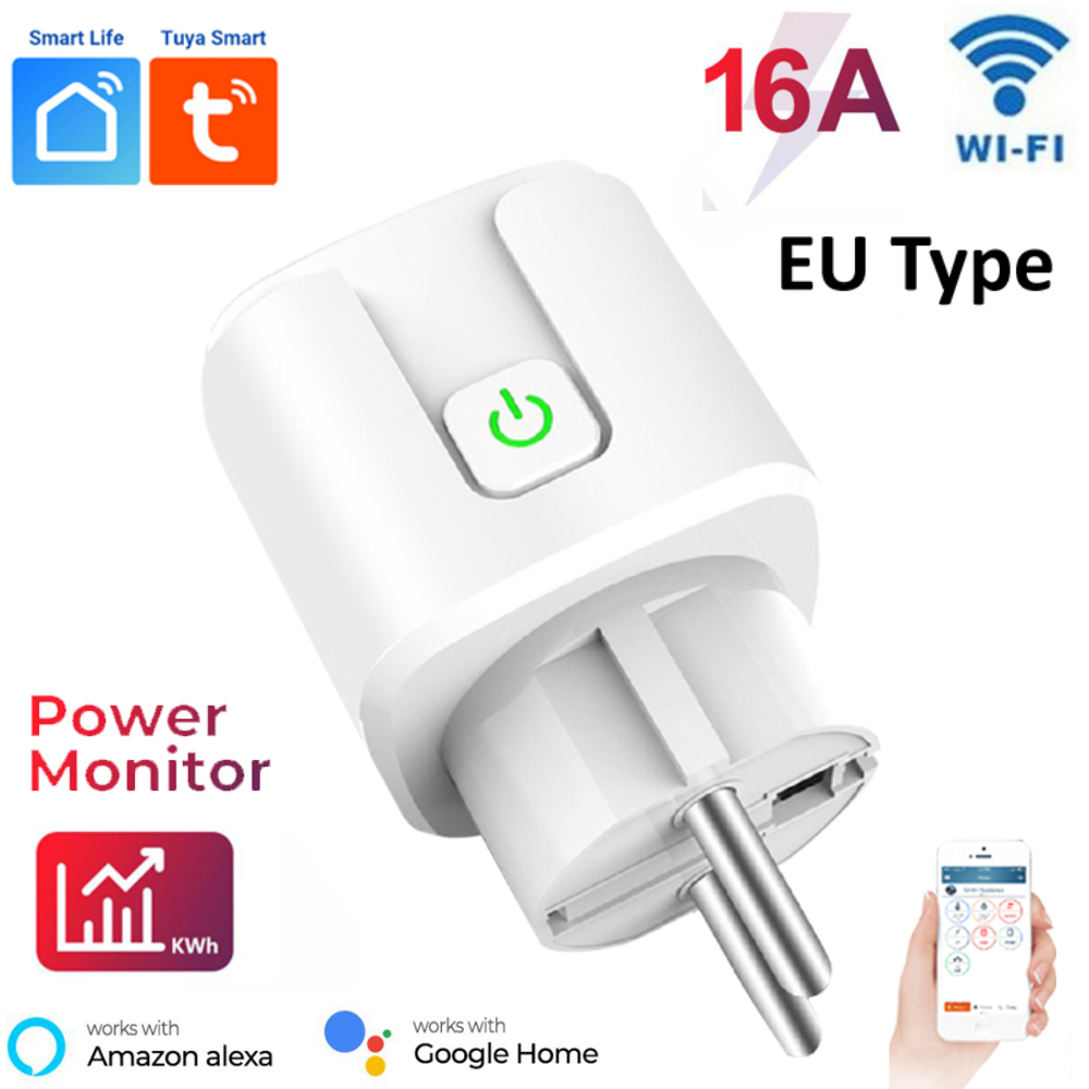 Tuya WiFi 16A EU Smart Plug with Power Meter Tuya WiFi 16A EU Smart Plug with Power Meter